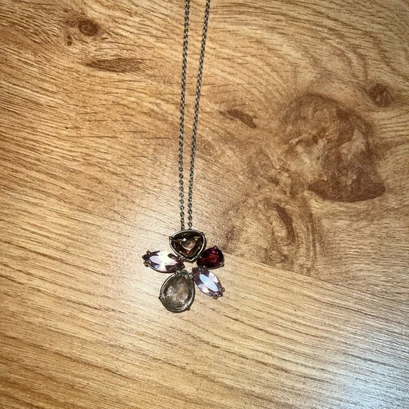 Swarovski multi color flower necklace - Picture 5 of 5